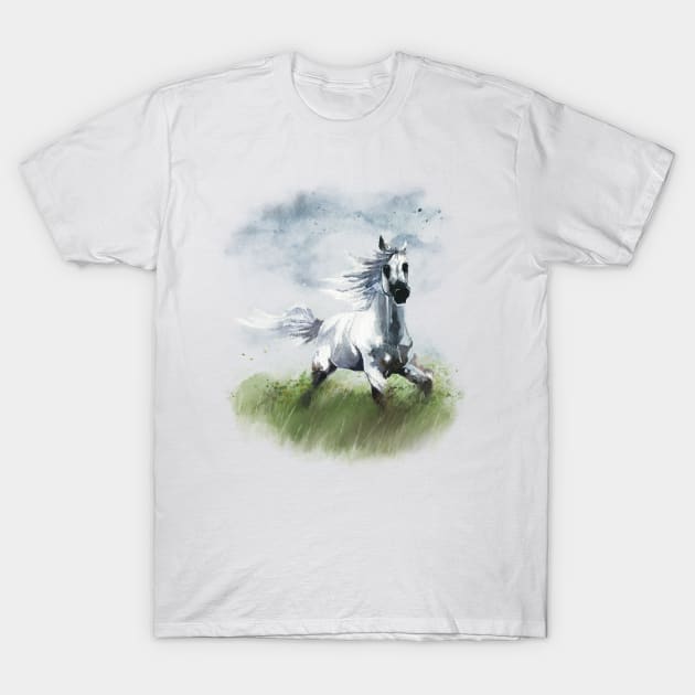 Watercolor horse T-Shirt by marina63